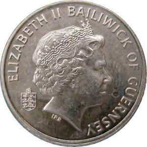 Giernésiais Coin 5 Pence | | de voiliers Yacht | | de Guernesey 1999 - 2010