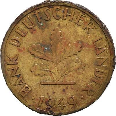 ドイツ 10ペニヒ硬貨 | オークの苗木 | 1949年 - Etsy 日本