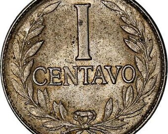 コロンビア 1 センターボ硬貨 | 自由 | フリギア帽 | 1952