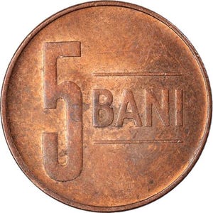 Romanian Coin 5 Bani | Eagle | Romania | 2005 - 2017
