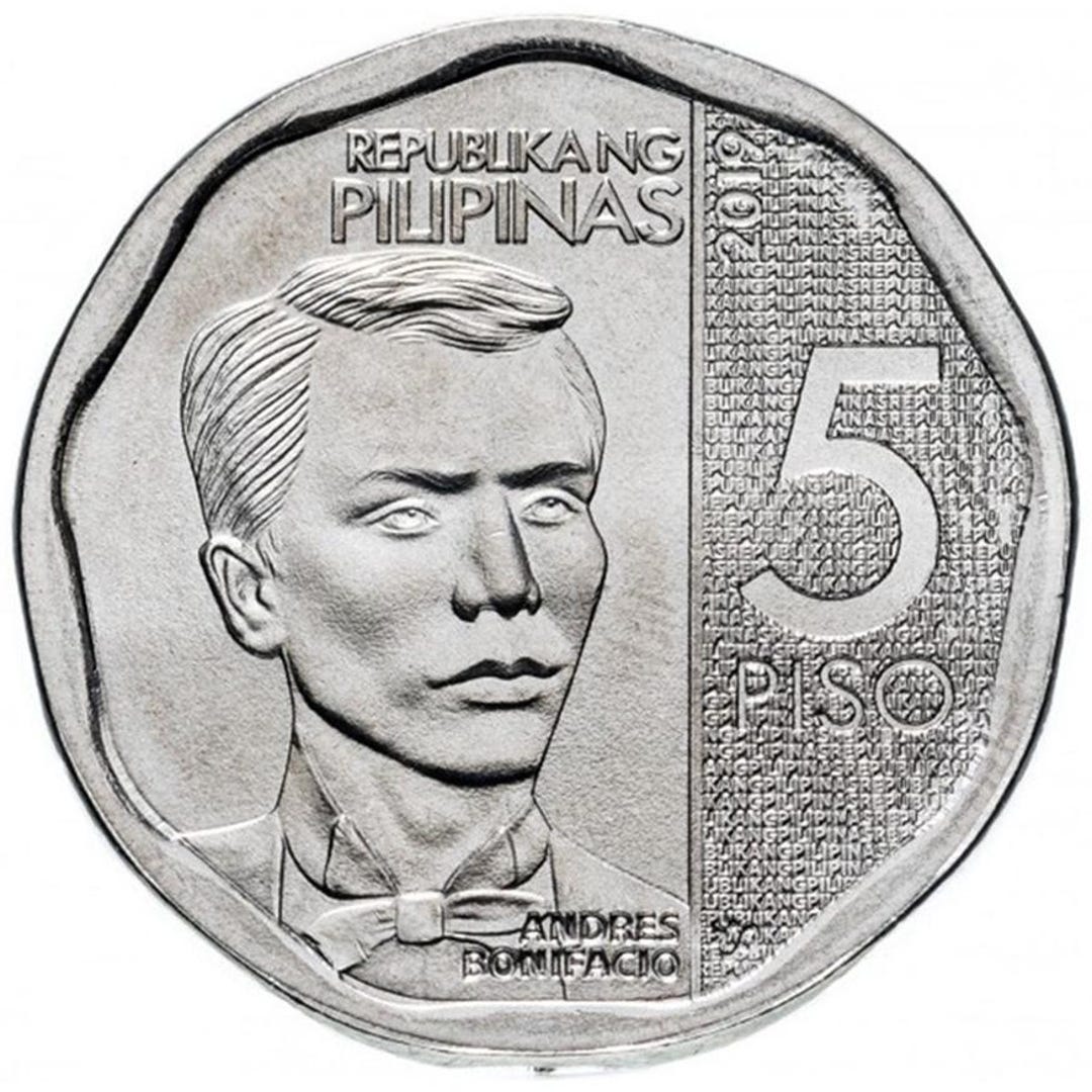 Philippines 5 Piso Coin | Nonagonal Shape | 2019 - 2020 - Etsy