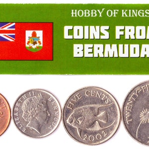 4 Bermudian States Coin Differ Collectible Coins British Island Foreign Currency