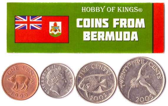 4 Bermudian States Coin Differ Collectible Coins British Island Foreign Currency
