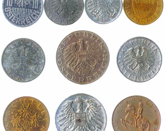 3342【オーストリア】1シリング(ATS)　硬貨　コイン　古銭　300枚セット Yahoo!オークション -「オーストリア シリング」の落札相場