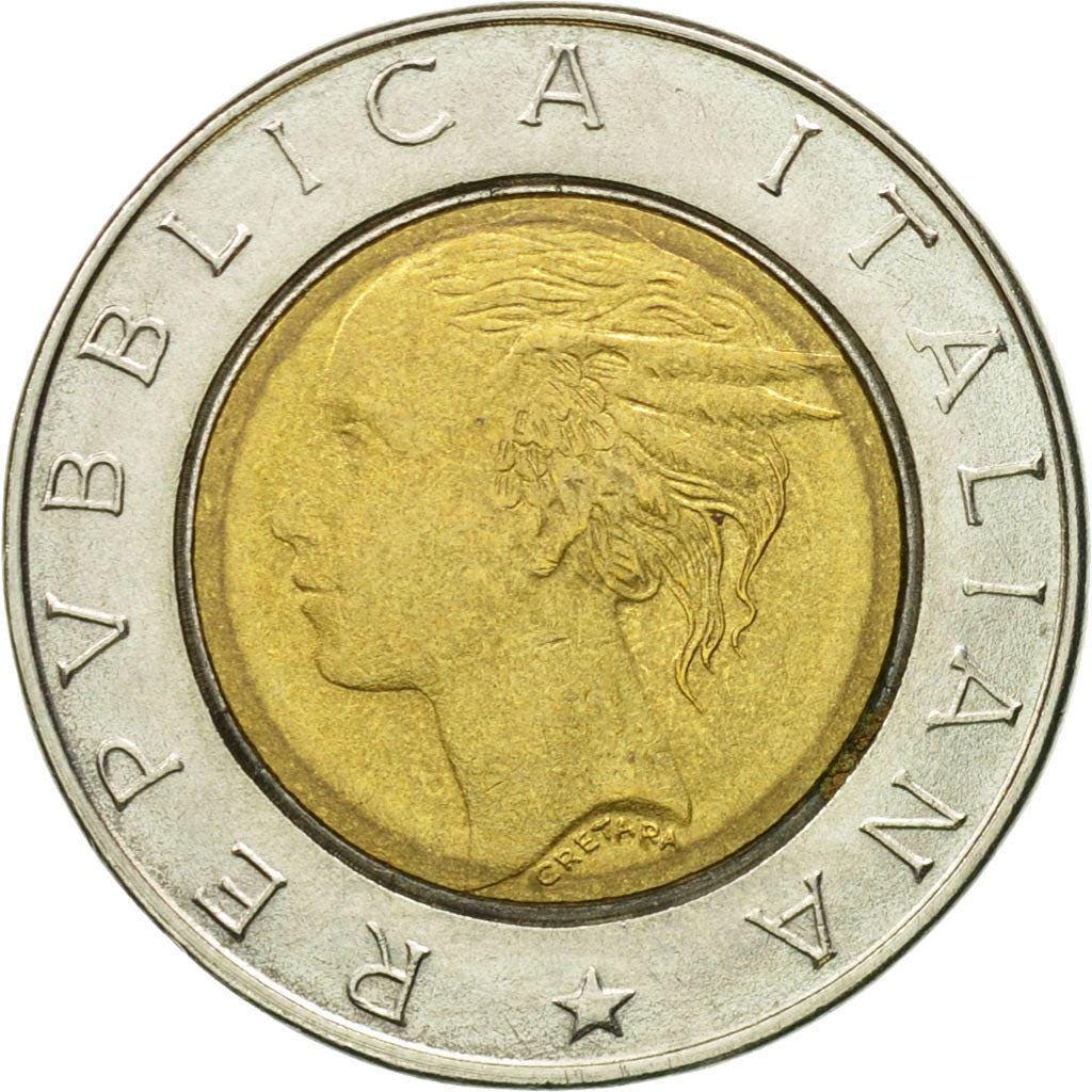 イタリア 500リラ 1994年 ルカ・パチオーリ イタリア コイン 500 リラ ルカ パチョーリ |サンセポルクロ