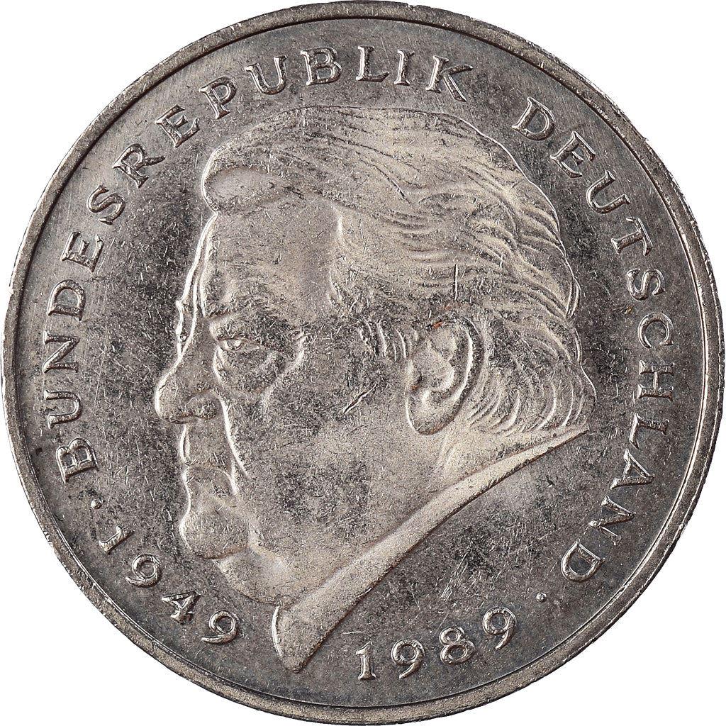 西ドイツ 2マルク硬貨 | フランツ・ヨーゼフ・シュトラウス | 鷲