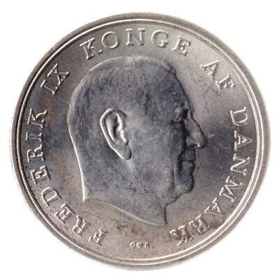 デンマーク王国　1968年　10クローネ 　銀貨　ベネディクテ王女　結婚式記念 10 Kroner - Frederik IX (Wedding of Princess Benedikte