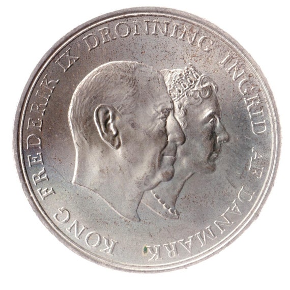 デンマーク  2クローネ 銀貨 1930年 60 周年 - クリスチャン王の誕生 デンマーク 2クローネ 銀貨 1930年 60 周年 - クリスチャン王の