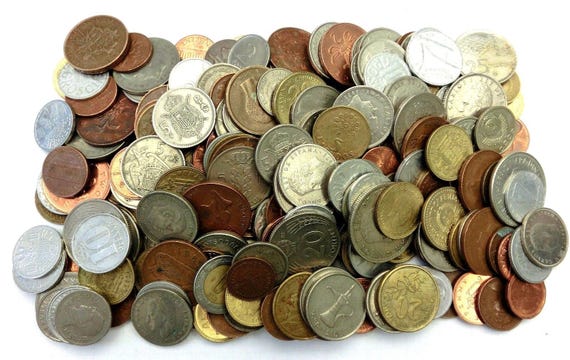 5 Full Pound Lbs Lot of Unsearched World Foreign Coins