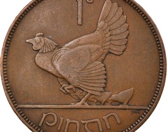Plettro Moneta Fortunata Irlandese, Arpa E Pence D'Argento, Circolata, Spedizione Inclusa