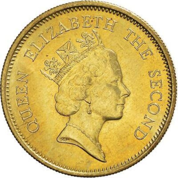 Hong Kong 50 Cents Coin | Elizabeth II 3rd Portrait | KM62
