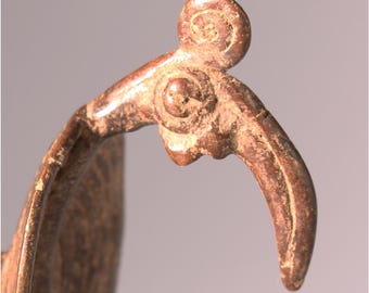Sehr Größe Bobofing Bronzen Ring XXL verlorene Vorm Burkina Faso 14160