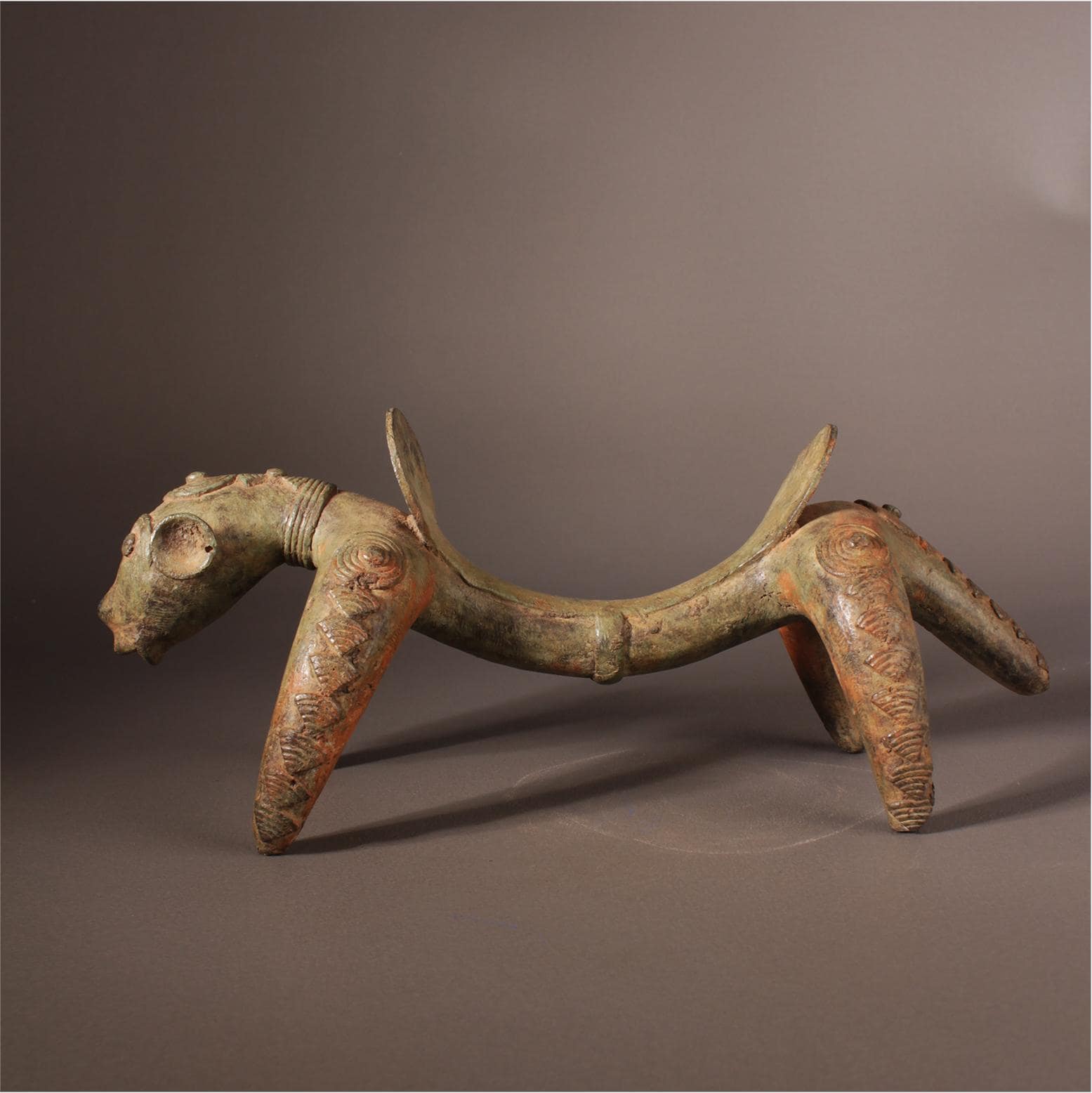 ドゴン族の青銅製馬像、マリ部族芸術彫像 12647 - Etsy 日本