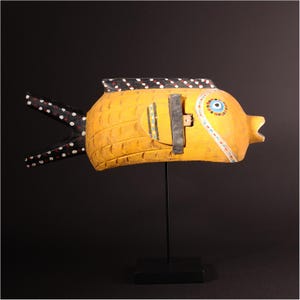 Marionetka Bozo Fish ze stojakiem, sztuka plemienna Mali 13777