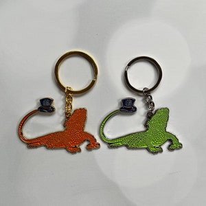 Beardie Keychain