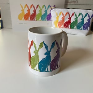 Rainbow Hare Mug