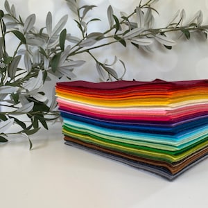 100% Merino Wollfilz ~ Kühle Farben