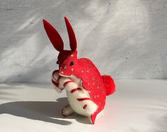 Felt Bunny KIT ~ Make Your Own Candy Cane Bunny