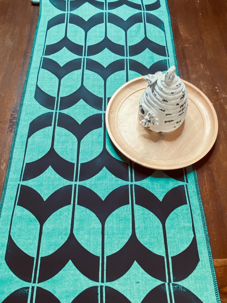 Green Tulip Table Runner image 1