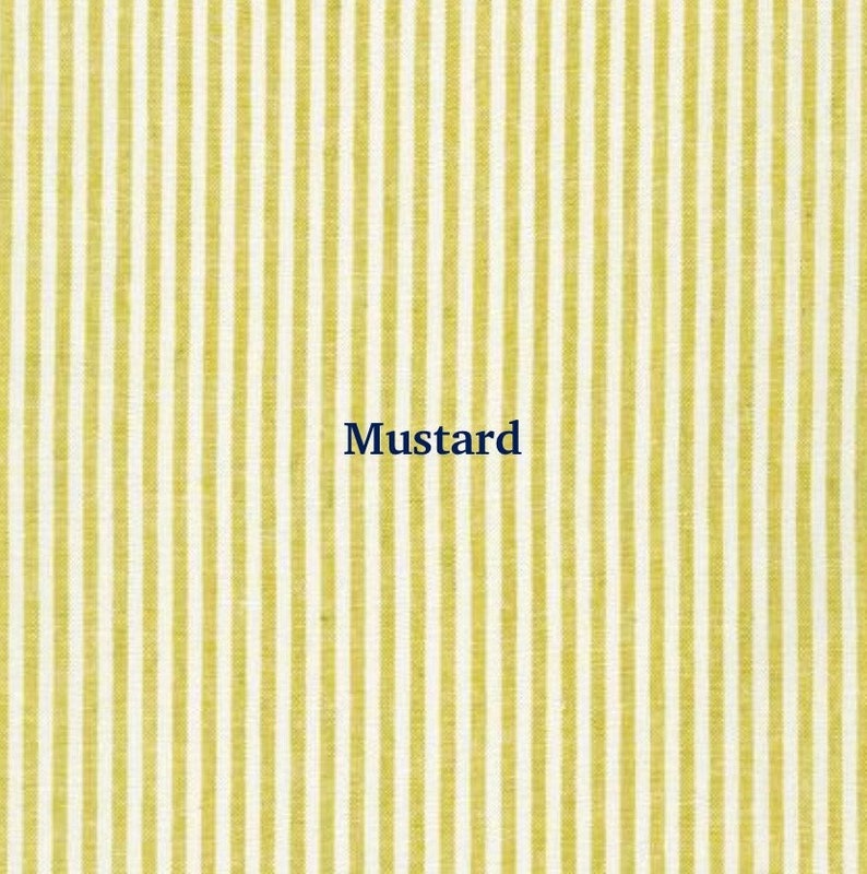 Essex Linen Stripe Classic Wovens by the 1/2 Yard Mustard Yard Dyed