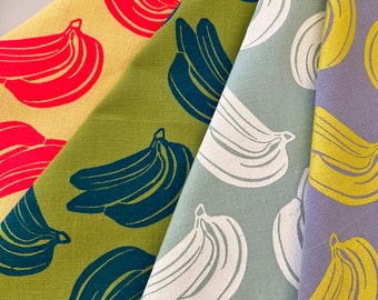 Bananas Tea Towels ~ Screen Printed Cotton