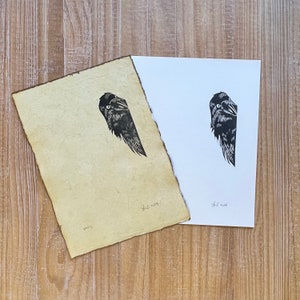 Nosy - Handmade Original Linocut Print