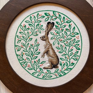 Hare Amongst the Berries Embroidery Kit ~ Currants