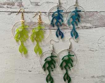 Leafy Sea Dragon Earrings