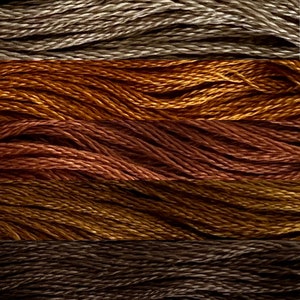 Cosmo Embroidery Floss Browns