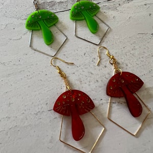 Mushroom Earrings