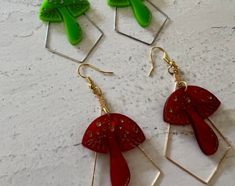 Mushroom Earrings