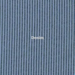 Essex Linen Stripe Classic Wovens by the 1/2 Yard Denim Yarn Dyed