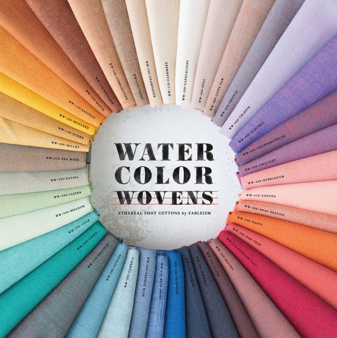 Watercolor Wovens Fabric by the 1/4 Yard - Etsy