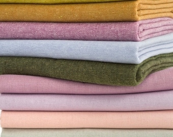 Essex Linen Yarn Dyed Fabric by the 1/4 Yard
