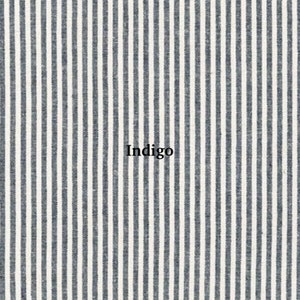 Essex Linen Stripe Classic Wovens by the 1/2 Yard Indigo