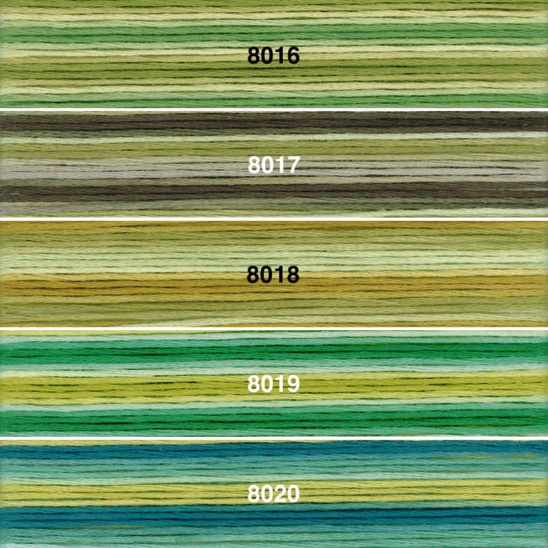 Cosmo Seasons Variegated Series 8000 Pt. 1 - Etsy