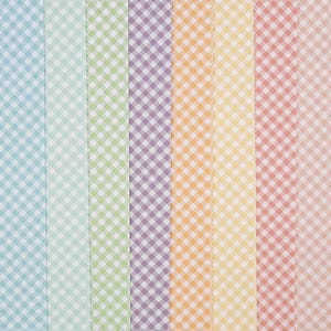 Pastel Gingham Merino Felt