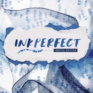 InkPerfect Indigo Linen Blend Fabric by the 1/2 Yard