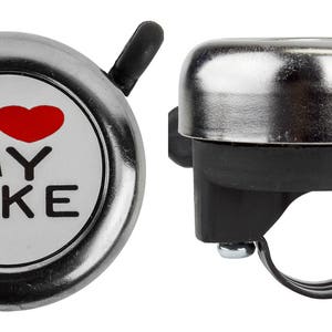 Colored I love my bike Bicycle Bell
