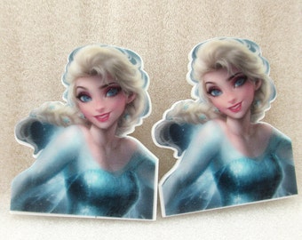 Disney Frozen Elsa Flat Back Planar Resin Charm Cabochon