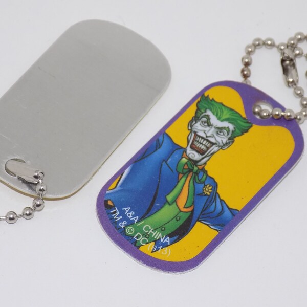 Joker Dog Tag Etsy