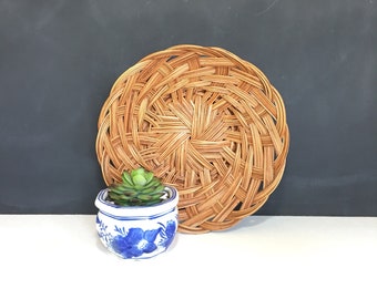 Woven Wall Basket Vintage Wall Basket Boho Decor Basket Wall Collage Farmhouse Wall Baskets