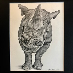 Black Rhino ORIGINAL DRAWING