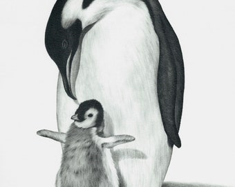 Penguin drawing PRINT