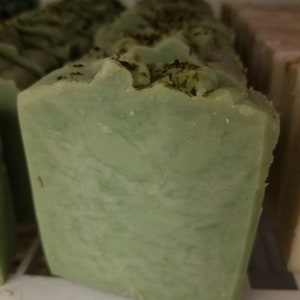 Mojito handcrafted beer soap lime mint image 2