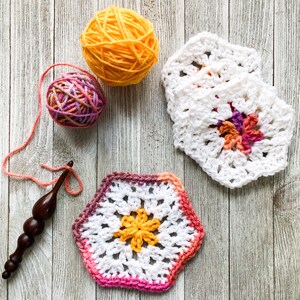 Crochet Granny Hexagon Pattern image 2