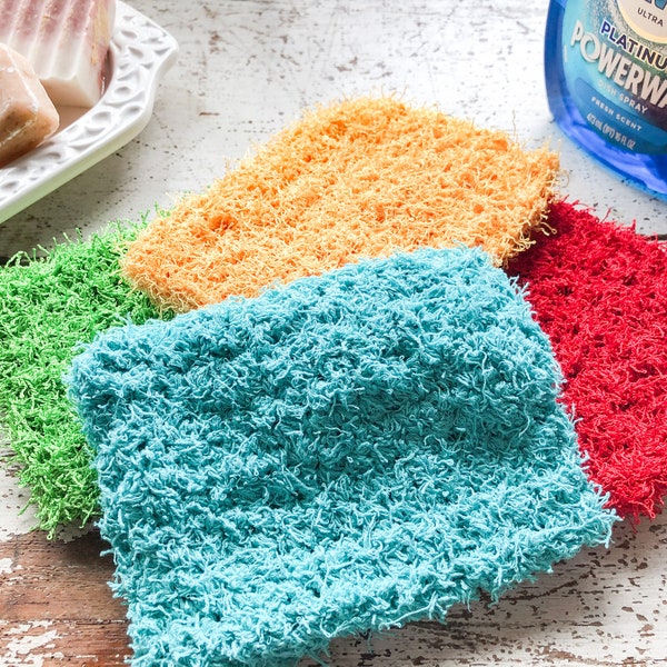 CROCHET PATTERN PDF | Big and Thick Crochet Dish Scrubby