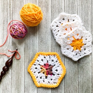 Crochet Granny Hexagon Pattern image 3