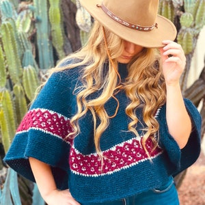 CROCHET PATTERN PDF | Palomino Diamond Crochet Poncho