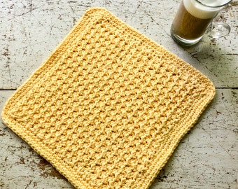 Sunny Days Crunch Stitch Dishcloth